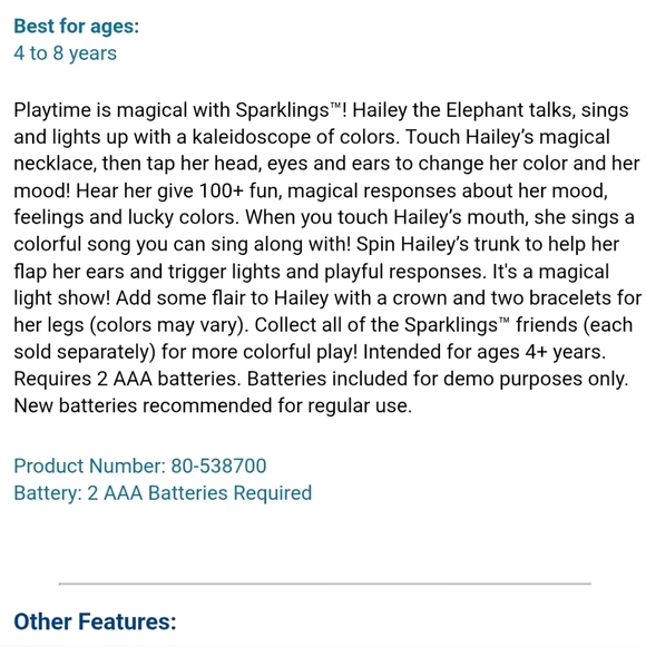 VTeck Sparklings Hailey The Elephant Toy - Picture 10 of 10